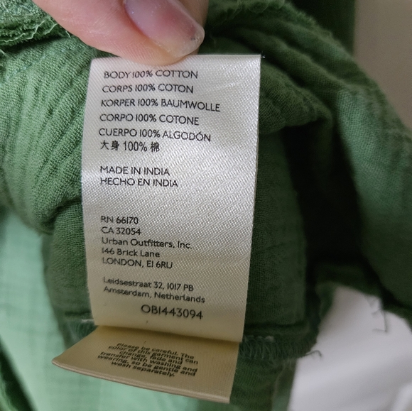 NWT we the free summer daydream buttondown cool moss xs - Picture 5 of 6